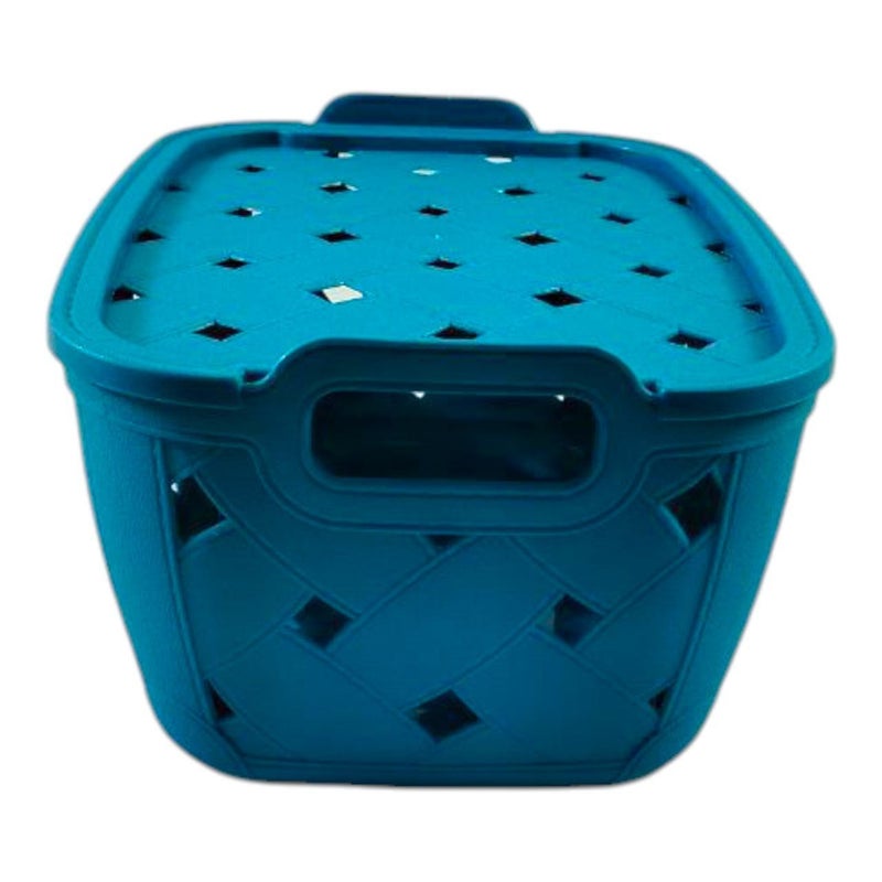 خورشيد للبلاستيك سبت نيللي بالغطاء من خورشيد بلاست للبلاستيك - أزرق - Image 4